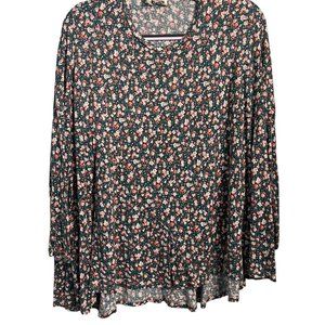 Mumu Mellow Green Floral Top
